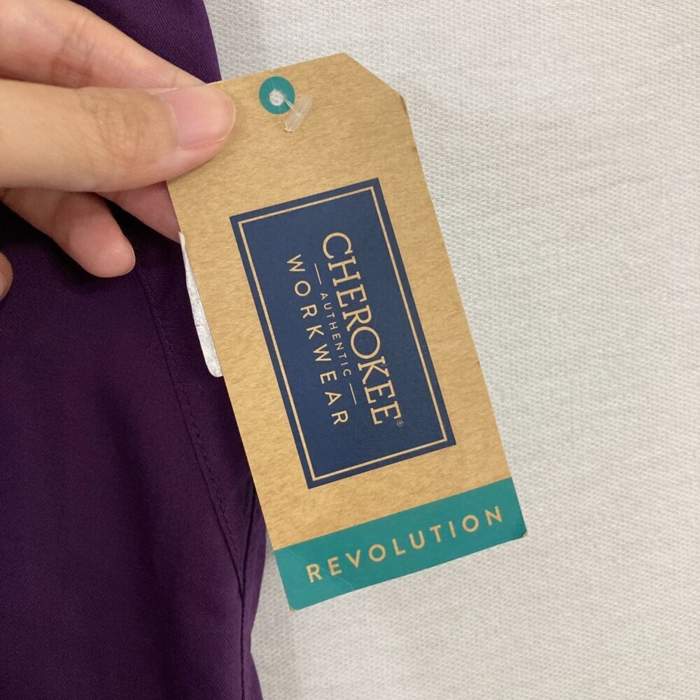New Cherokee Purple Revolution Mid Rise Moderate Flare Pants 3XL - Picture 3 of 11